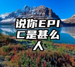 说你EPIC是甚么人