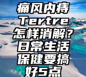 痛风内痔Tertre怎样消解？日常生活保健要搞好5点