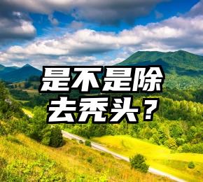 是不是除去秃头？
