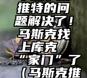 苹果下架推特的问题解决了！马斯克找上库克“家门”了（马斯克推特帐号）