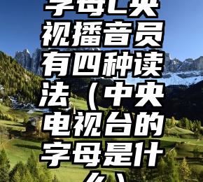 字母L央视播音员有四种读法（中央电视台的字母是什么）
