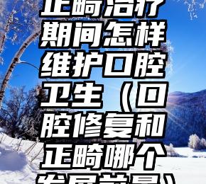 正畸治疗期间怎样维护口腔卫生（口腔修复和正畸哪个发展前景）