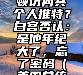 阻止博尔顿访问其个人推特？白宫否认：是他年纪大了，忘了密码（美国总统的推特）