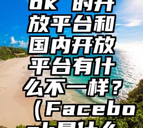 Facebook 的开放平台和国内开放平台有什么不一样？（Facebook是什么平台）