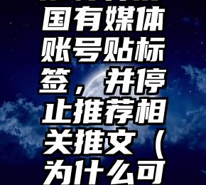 推特将对国有媒体账号贴标签，并停止推荐相关推文（为什么可以用推特）