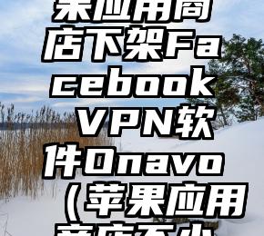 再陷隐私问题！苹果应用商店下架Facebook VPN软件Onavo（苹果应用商店不小心删了软件）