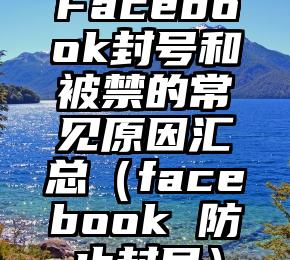 Facebook封号和被禁的常见原因汇总（facebook 防止封号）