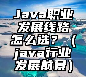 Java职业发展线路怎么选？（java行业发展前景）