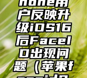 部分苹果iPhone用户反映升级iOS16后FaceID出现问题（苹果faceid2.0）
