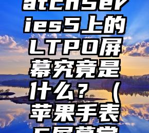 AppleWatchSeries5上的LTPO屏幕究竟是什么？（苹果手表5屏幕常亮）