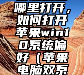 苹果win10系统偏好设置在哪里打开，如何打开苹果win10系统偏好（苹果电脑双系统如何设置优先启动）
