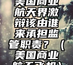 美国商业航天界激辩该由谁来承担监管职责？（美国商业航天飞机）