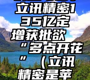 「苹果链下的悲与喜」立讯精密135亿定增获批欲“多点开花”（立讯精密是苹果产业链吗）