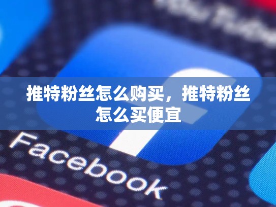 推特粉丝怎么购买，推特粉丝怎么买便宜