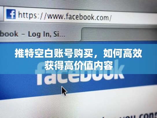 推特空白账号购买，如何高效获得高价值内容
