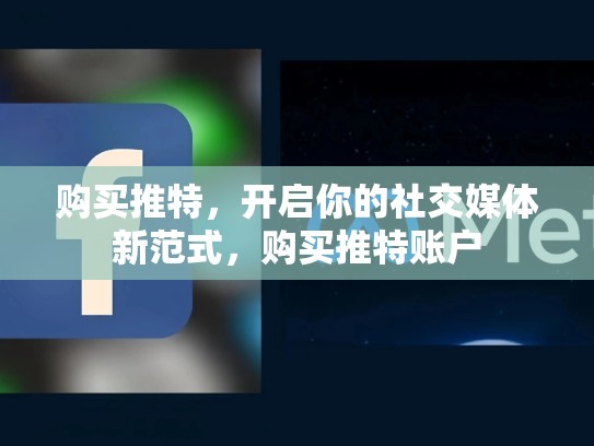 购买推特，开启你的社交媒体新范式，购买推特账户