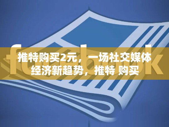 推特购买2元，一场社交媒体经济新趋势，推特 购买