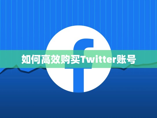 如何高效购买Twitter账号