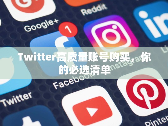 Twitter高质量账号购买，你的必选清单
