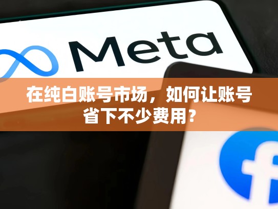 在纯白账号市场，如何让账号省下不少费用？