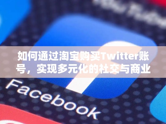 如何通过淘宝购买Twitter账号，实现多元化的社交与商业机会