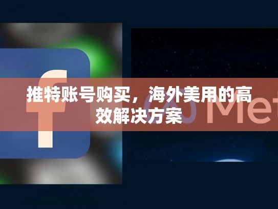 推特账号购买，海外美用的高效解决方案