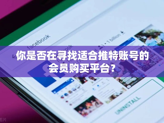 你是否在寻找适合推特账号的会员购买平台？