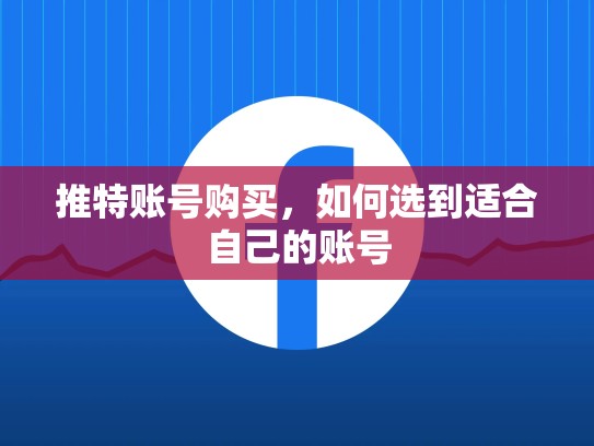 推特账号购买，如何选到适合自己的账号