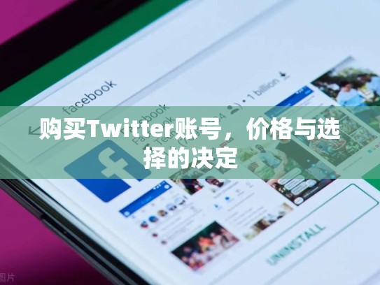 购买Twitter账号，价格与选择的决定