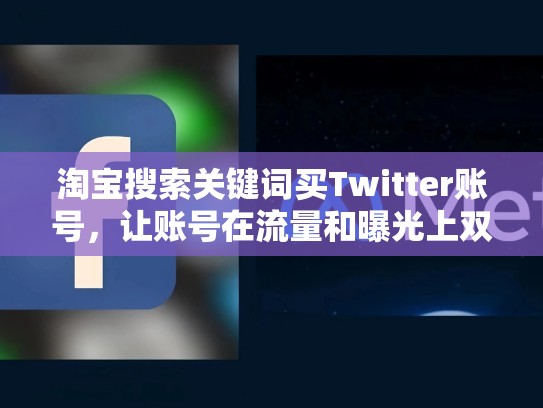 淘宝搜索关键词买Twitter账号，让账号在流量和曝光上双丰收