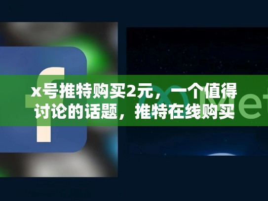 x号推特购买2元，一个值得讨论的话题，推特在线购买