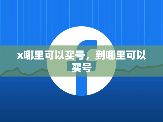 x哪里可以买号，到哪里可以买号