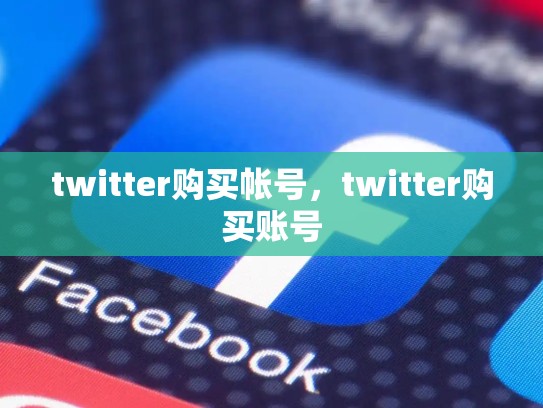twitter购买帐号，twitter购买账号