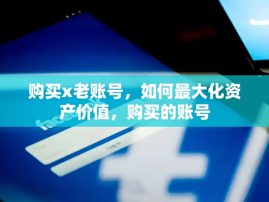 购买x老账号，如何最大化资产价值，购买的账号