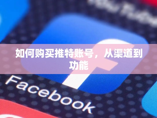 如何购买推特账号，从渠道到功能