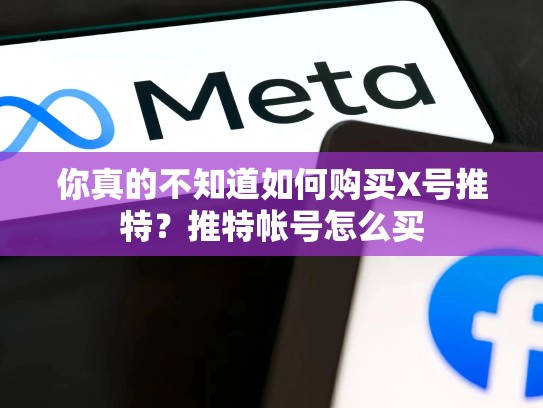 你真的不知道如何购买X号推特？推特帐号怎么买