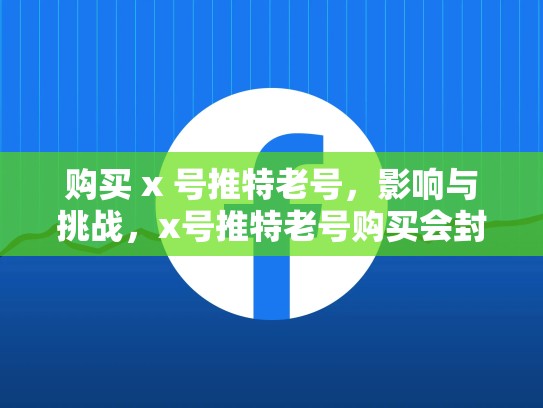 购买 x 号推特老号,影响与挑战,x号推特老号购买会封号吗