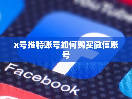 x号推特账号如何购买微信账号