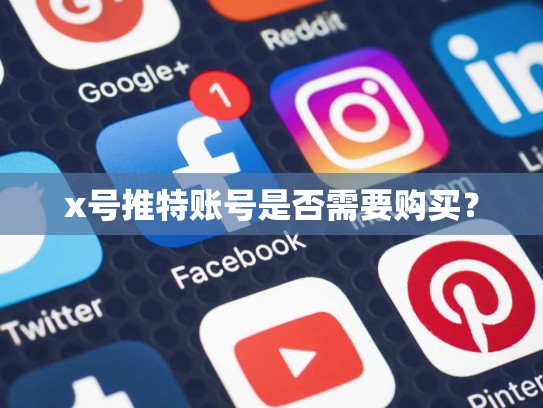 x号推特账号是否需要购买？
