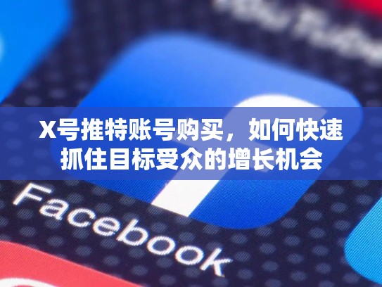 X号推特账号购买，如何快速抓住目标受众的增长机会