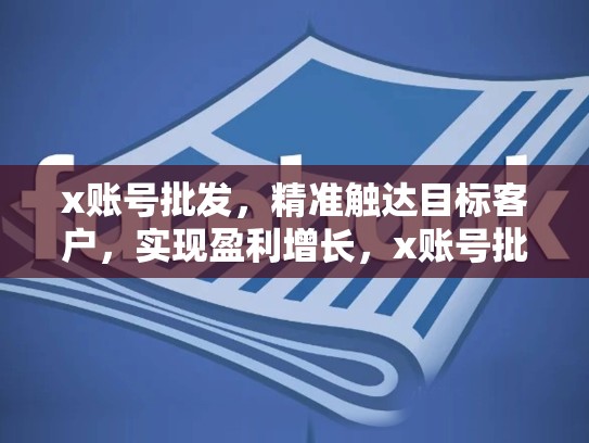 x账号批发，精准触达目标客户，实现盈利增长，x账号批发平台