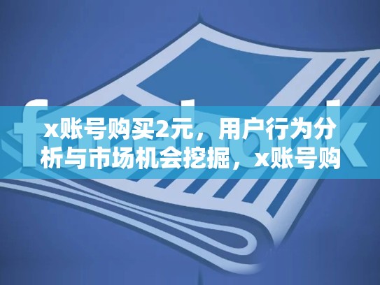 x账号购买2元，用户行为分析与市场机会挖掘，x账号购买2元白号