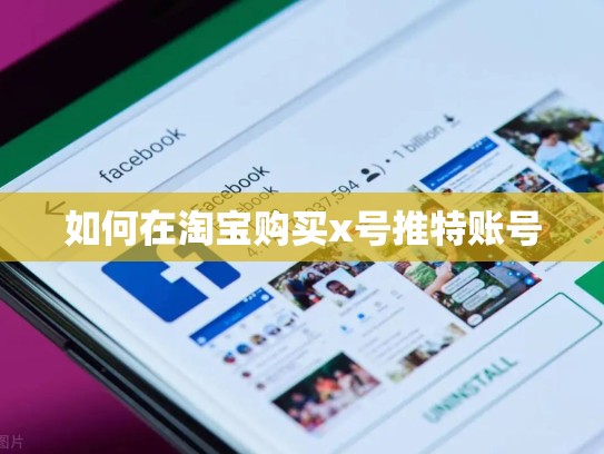 如何在淘宝购买x号推特账号