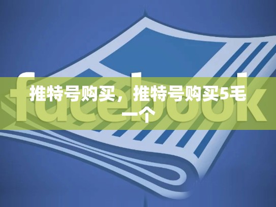 推特号购买，推特号购买5毛一个
