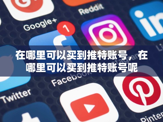 在哪里可以买到推特账号，在哪里可以买到推特账号呢