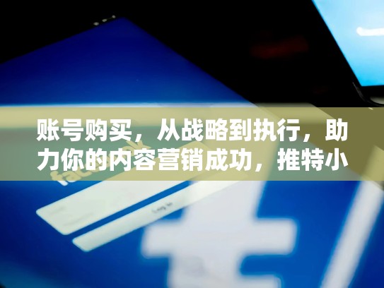 账号购买，从战略到执行，助力你的内容营销成功，推特小号商城