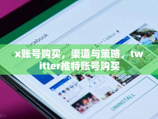 x账号购买，渠道与策略，twitter推特账号购买