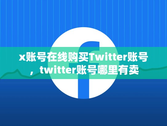 x账号在线购买Twitter账号，twitter账号哪里有卖