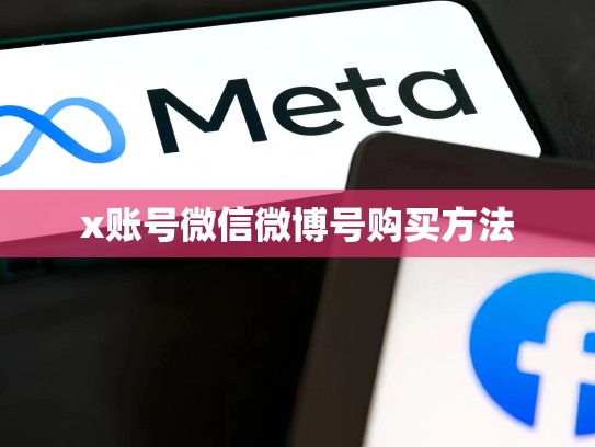 x账号微信微博号购买方法