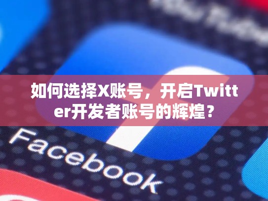 如何选择X账号,开启Twitter开发者账号的辉煌?